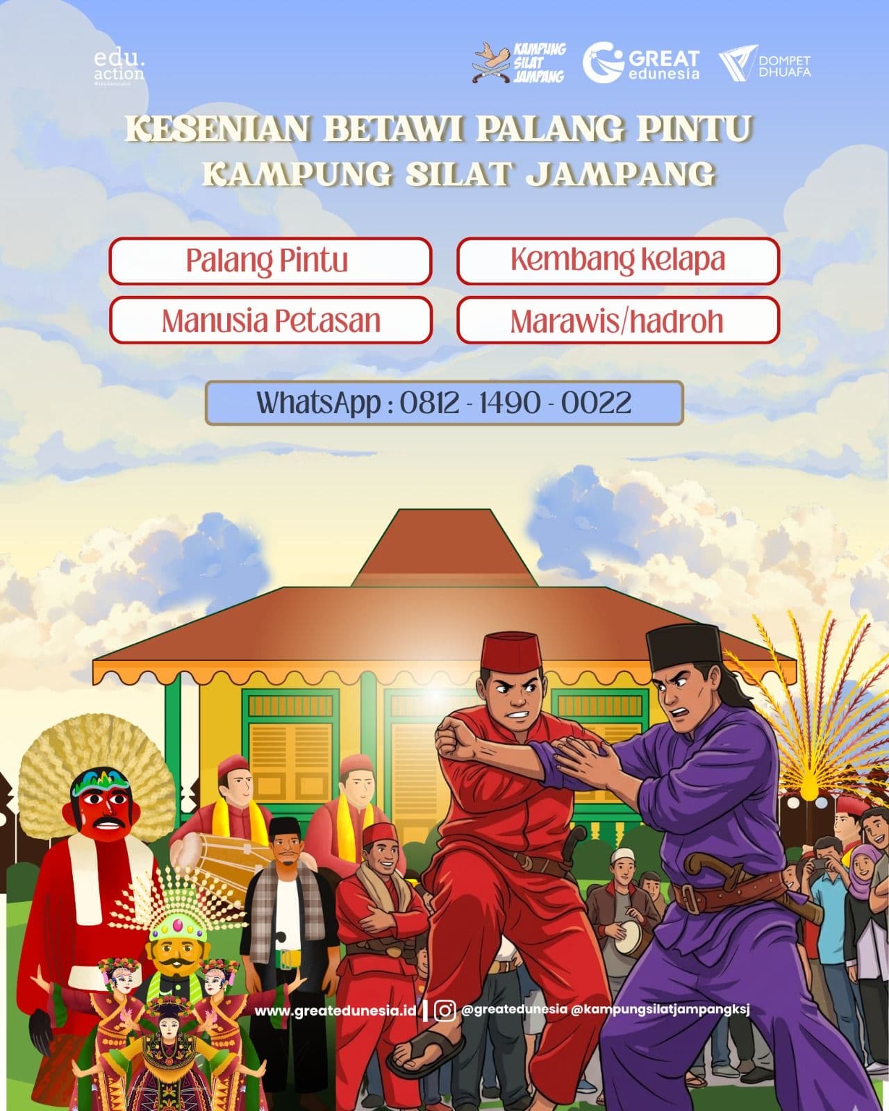Kesenian Betawi Palang Pintu Kampung Silat Jampang